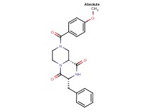 (3R,9aR)-3-benzyl-8-(4-methoxybenzoyl)tetrahydro-2H-pyrazino[1,2-a]pyrazine-1,4(3H,6H)-dione