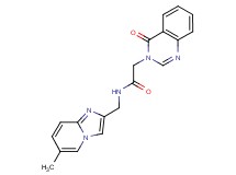 N-[(6-methylimidazo[1,2-a]pyridin-2-yl)methyl]-2-(4-oxo-3(4H)-quinazolinyl)acetamide
