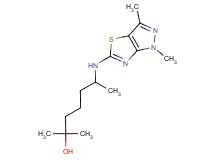 6-[(1,3-dimethyl-1H-pyrazolo[3,4-d][1,3]thiazol-5-yl)amino]-2-methylheptan-2-ol