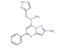 N,2-dimethyl-5-phenyl-N-(1H-pyrazol-3-ylmethyl)pyrazolo[1,5-a]pyrimidin-7-amine