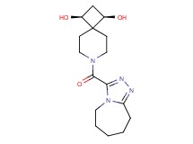 (1R*,3S*)-7-(6,7,8,9-tetrahydro-5H-[1,2,4]triazolo[4,3-a]azepin-3-ylcarbonyl)-7-azaspiro[3.5]nonane-1,3-diol