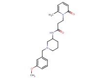 N-[1-(3-methoxybenzyl)-3-piperidinyl]-3-(6-methyl-2-oxo-1(2H)-pyridinyl)propanamide