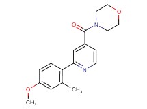 4-[2-(4-methoxy-2-methylphenyl)isonicotinoyl]morpholine