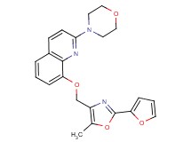 8-{[2-(2-furyl)-5-methyl-1,3-oxazol-4-yl]methoxy}-2-morpholin-4-ylquinoline