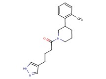 3-(2-methylphenyl)-1-[4-(1H-pyrazol-4-yl)butanoyl]piperidine