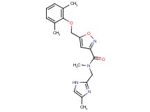 5-[(2,6-dimethylphenoxy)methyl]-N-methyl-N-[(4-methyl-1H-imidazol-2-yl)methyl]-3-isoxazolecarboxamide