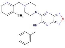 N-benzyl-6-{4-[(3-methyl-2-pyridinyl)methyl]-1-piperazinyl}[1,2,5]oxadiazolo[3,4-b]pyrazin-5-amine