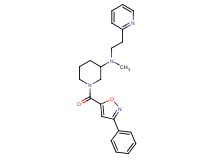 N-methyl-1-[(3-phenyl-5-isoxazolyl)carbonyl]-N-[2-(2-pyridinyl)ethyl]-3-piperidinamine
