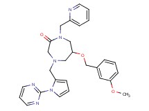 6-[(3-methoxybenzyl)oxy]-1-(2-pyridinylmethyl)-4-{[1-(2-pyrimidinyl)-1H-pyrrol-2-yl]methyl}-1,4-diazepan-2-one