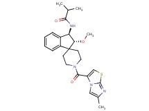 N-{(2R*,3R*)-2-methoxy-1'-[(6-methylimidazo[2,1-b][1,3]thiazol-3-yl)carbonyl]-2,3-dihydrospiro[indene-1,4'-piperidin]-3-yl}-2-methylpropanamide