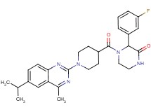3-(3-fluorophenyl)-4-{[1-(6-isopropyl-4-methyl-2-quinazolinyl)-4-piperidinyl]carbonyl}-2-piperazinone