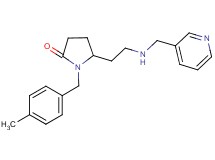 1-(4-methylbenzyl)-5-{2-[(3-pyridinylmethyl)amino]ethyl}-2-pyrrolidinone