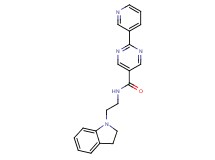 N-[2-(2,3-dihydro-1H-indol-1-yl)ethyl]-2-(3-pyridinyl)-5-pyrimidinecarboxamide