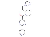 5-({2-[2-(1H-imidazol-1-yl)ethyl]-1-piperidinyl}carbonyl)-2-(4-pyridinyl)pyrimidine