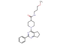 N-(3-methoxypropyl)-1-(2-phenyl-6,7-dihydro-5H-cyclopenta[d]pyrimidin-4-yl)-4-piperidinecarboxamide