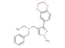 N-benzyl-N-{[3-(2,3-dihydro-1,4-benzodioxin-6-yl)-1-methyl-1H-pyrazol-4-yl]methyl}ethanamine
