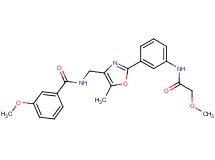 3-methoxy-N-[(2-{3-[(methoxyacetyl)amino]phenyl}-5-methyl-1,3-oxazol-4-yl)methyl]benzamide