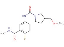 N-{4-fluoro-3-[(methylamino)carbonyl]phenyl}-3-(methoxymethyl)pyrrolidine-1-carboxamide