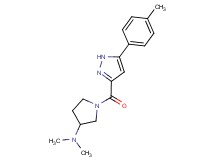 N,N-dimethyl-1-{[5-(4-methylphenyl)-1H-pyrazol-3-yl]carbonyl}-3-pyrrolidinamine