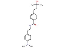 N-{2-[4-(dimethylamino)phenyl]ethyl}-4-(3-hydroxy-3-methylbutyl)benzamide