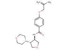 4-[(2-methylprop-2-en-1-yl)oxy]-N-[(3R*,4R*)-4-morpholin-4-yltetrahydrofuran-3-yl]benzamide