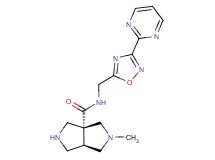 rel-(3aR,6aR)-2-methyl-N-{[3-(2-pyrimidinyl)-1,2,4-oxadiazol-5-yl]methyl}hexahydropyrrolo[3,4-c]pyrrole-3a(1H)-carboxamide dihydrochloride