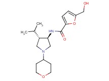5-(hydroxymethyl)-N-[rel-(3R,4S)-4-isopropyl-1-(tetrahydro-2H-pyran-4-yl)-3-pyrrolidinyl]-2-furamide hydrochloride