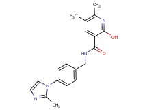 2-hydroxy-5,6-dimethyl-N-[4-(2-methyl-1H-imidazol-1-yl)benzyl]nicotinamide