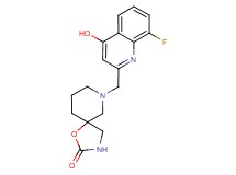 7-[(8-fluoro-4-hydroxyquinolin-2-yl)methyl]-1-oxa-3,7-diazaspiro[4.5]decan-2-one