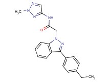 2-[3-(4-ethylphenyl)-1H-indazol-1-yl]-N-(2-methyl-2H-1,2,3-triazol-4-yl)acetamide