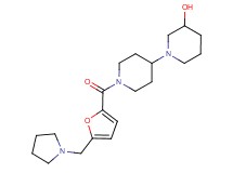 1'-[5-(1-pyrrolidinylmethyl)-2-furoyl]-1,4'-bipiperidin-3-ol