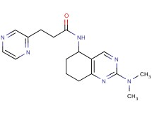 N-[2-(dimethylamino)-5,6,7,8-tetrahydro-5-quinazolinyl]-3-(2-pyrazinyl)propanamide
