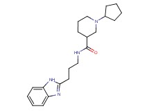 N-[3-(1H-benzimidazol-2-yl)propyl]-1-cyclopentyl-3-piperidinecarboxamide