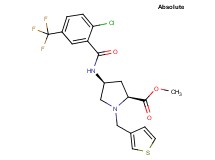 methyl (4S)-4-{[2-chloro-5-(trifluoromethyl)benzoyl]amino}-1-(3-thienylmethyl)-L-prolinate