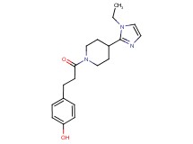 4-{3-[4-(1-ethyl-1H-imidazol-2-yl)-1-piperidinyl]-3-oxopropyl}phenol