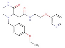 2-[1-(4-ethoxybenzyl)-3-oxo-2-piperazinyl]-N-[2-(3-pyridinyloxy)ethyl]acetamide