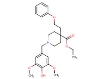 ethyl 1-(4-hydroxy-3,5-dimethoxybenzyl)-4-(2-phenoxyethyl)-4-piperidinecarboxylate