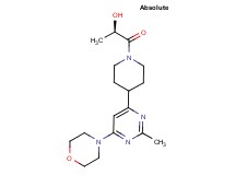 (2R)-1-{4-[2-methyl-6-(4-morpholinyl)-4-pyrimidinyl]-1-piperidinyl}-1-oxo-2-propanol
