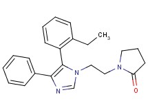 1-{2-[5-(2-ethylphenyl)-4-phenyl-1H-imidazol-1-yl]ethyl}pyrrolidin-2-one