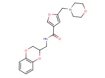 N-(2,3-dihydro-1,4-benzodioxin-2-ylmethyl)-5-(4-morpholinylmethyl)-3-furamide