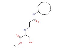 methyl 2-{[3-(cyclooctylamino)-3-oxopropyl]amino}-3-hydroxypropanoate