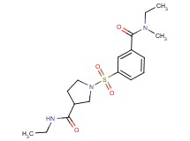 N-ethyl-1-[(3-{[ethyl(methyl)amino]carbonyl}phenyl)sulfonyl]pyrrolidine-3-carboxamide