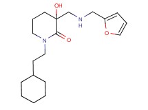 1-(2-cyclohexylethyl)-3-{[(2-furylmethyl)amino]methyl}-3-hydroxypiperidin-2-one