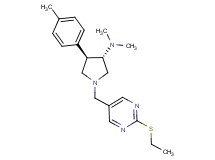 (3S*,4R*)-1-{[2-(ethylthio)pyrimidin-5-yl]methyl}-N,N-dimethyl-4-(4-methylphenyl)pyrrolidin-3-amine