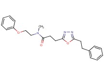 N-methyl-N-(2-phenoxyethyl)-3-[5-(2-phenylethyl)-1,3,4-oxadiazol-2-yl]propanamide