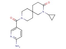 9-[(6-aminopyridin-3-yl)carbonyl]-2-cyclopropyl-2,9-diazaspiro[5.5]undecan-3-one