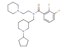 N-[(1-cyclopentyl-3-piperidinyl)methyl]-2,3-difluoro-N-[2-(1-piperidinyl)ethyl]benzamide