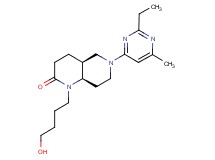 (4aS*,8aR*)-6-(2-ethyl-6-methylpyrimidin-4-yl)-1-(4-hydroxybutyl)octahydro-1,6-naphthyridin-2(1H)-one