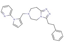 3-(2-phenylethyl)-7-{[1-(2-pyridinyl)-1H-pyrrol-2-yl]methyl}-6,7,8,9-tetrahydro-5H-[1,2,4]triazolo[4,3-d][1,4]diazepine