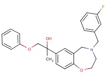 2-[4-(3-fluorobenzyl)-2,3,4,5-tetrahydro-1,4-benzoxazepin-7-yl]-1-phenoxy-2-propanol